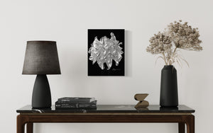 Canvas Wall Art Black Silver