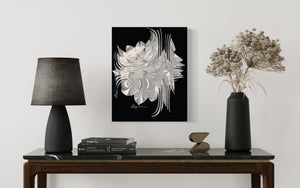 Canvas Wall Art Black Silver