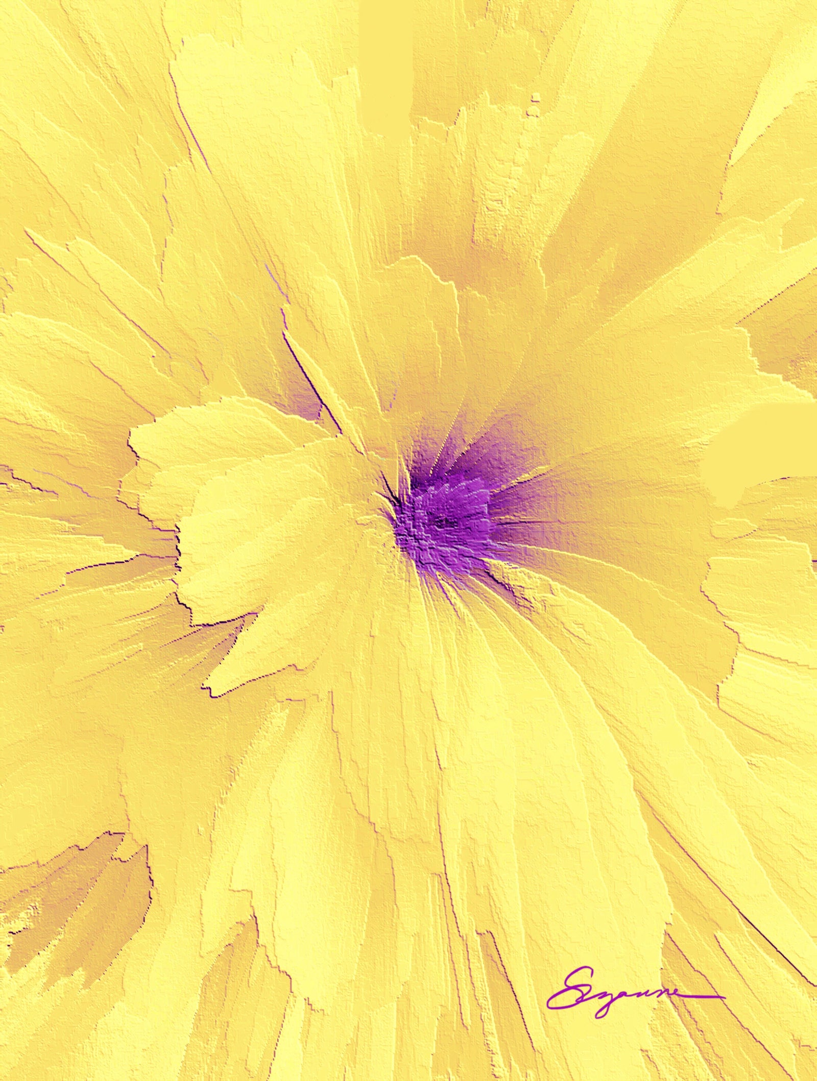 Yellow Flower #67 Canvas Wall Art
