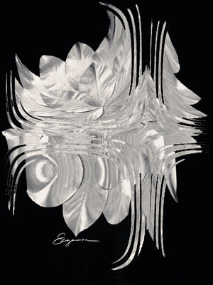 a black and white photo of a flower