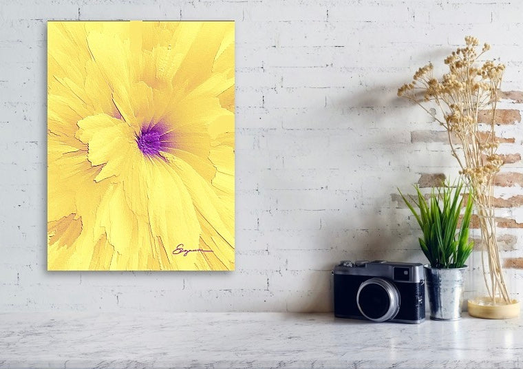 Yellow Flower #67 Canvas Wall Art